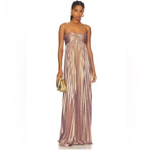 NWT retrofete revolve Lyanna Purple and gold gown